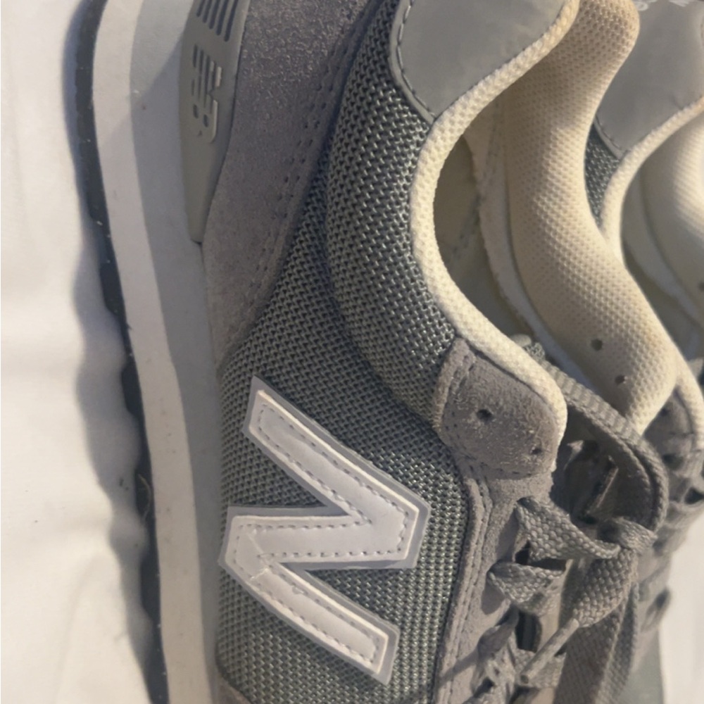New Balance Gray and White Athletic Shoes